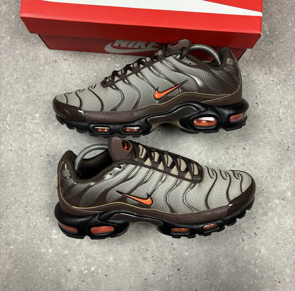 NIKE AIR MAX PLUS TNs  'BROWN SAFETY ORANGE'